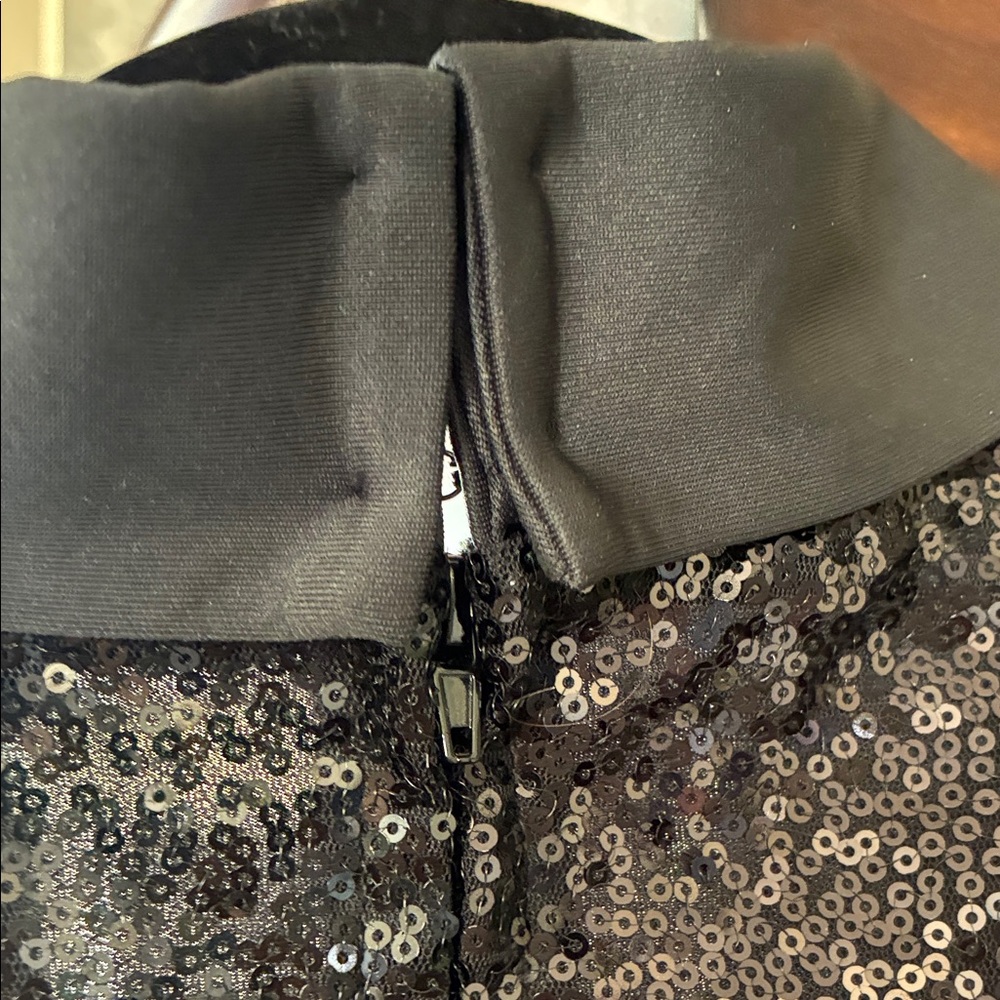 VENUS Black Sequin-Trim Sleeveless Jumpsuit - Picture 3 of 10